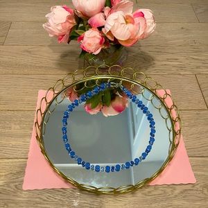 Cornflower Blue Beaded Necklace